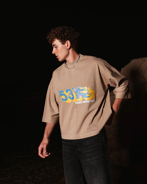 MotorSport Desert Taupe Loose-fit Tee