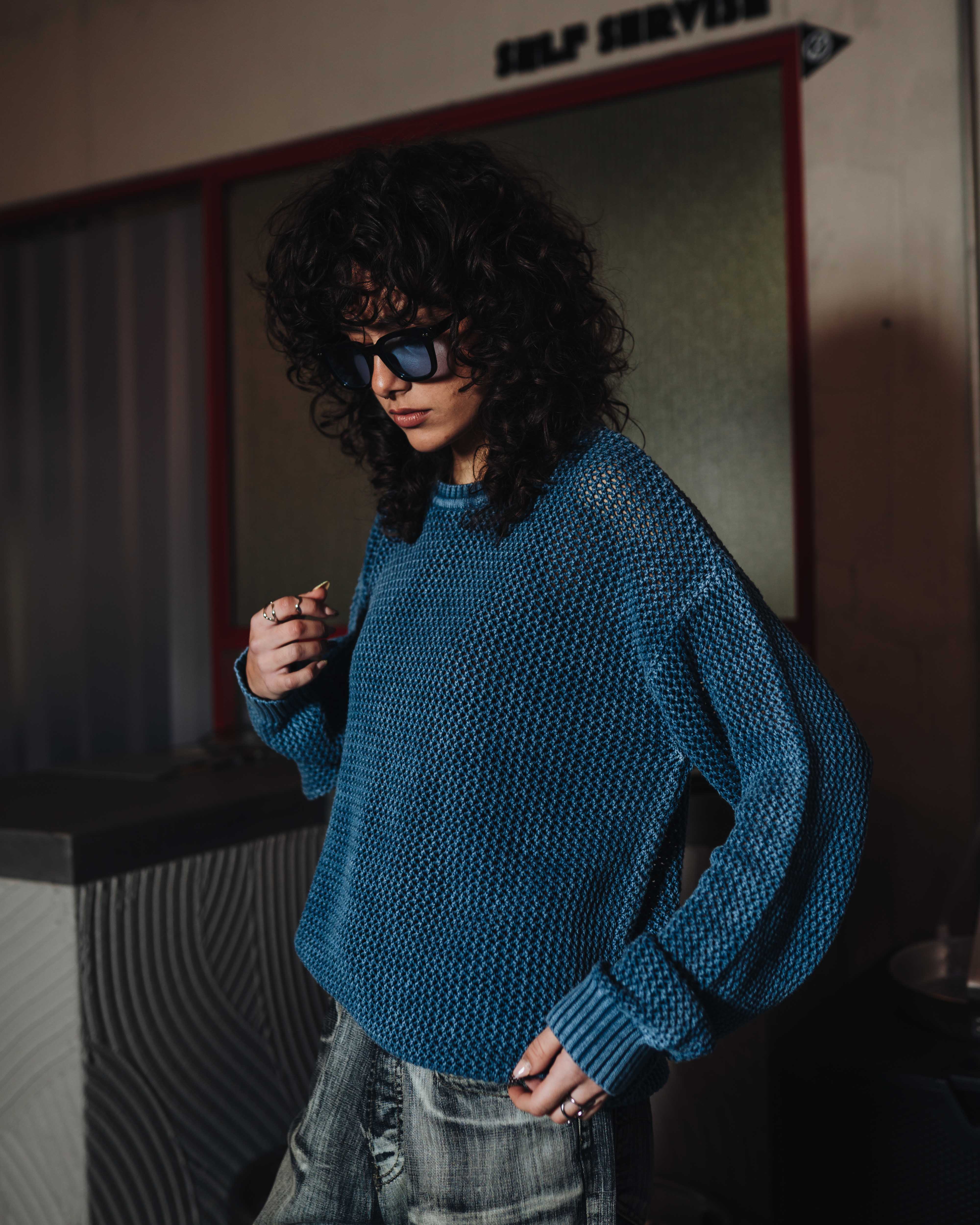 Triple Knit Blue Void Sweater – 53x clothing