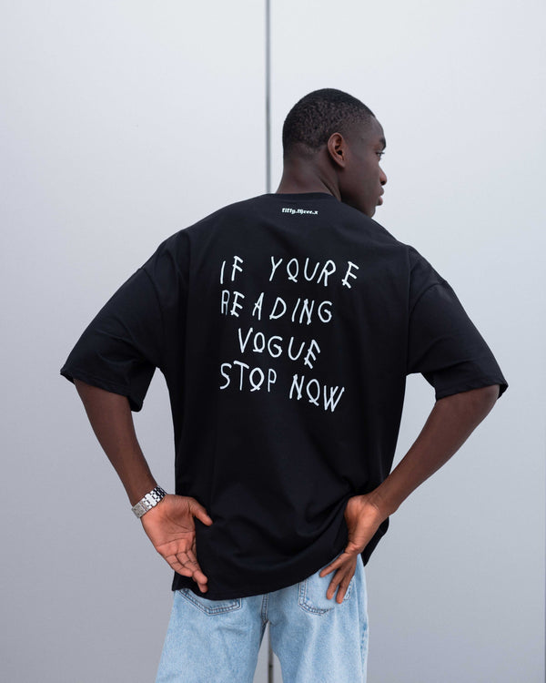 Vogue Black Oversized T-Shirt
