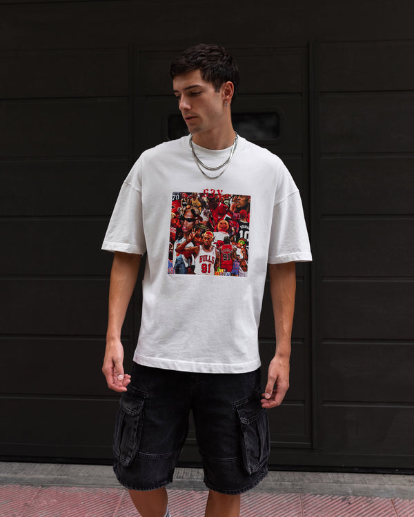 The Worm White Oversized T-Shirt