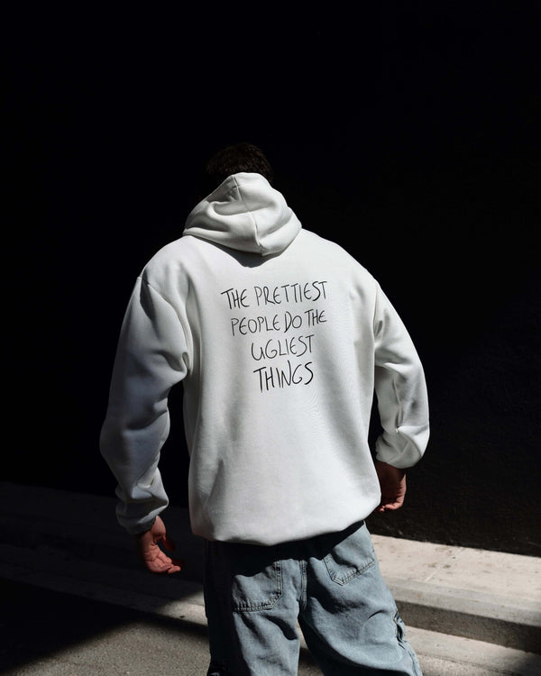 Prettiest White Oversized Hoodie