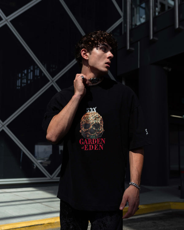 Garden Of Eden X 53x Collaboration Black Oversized T-Shirt