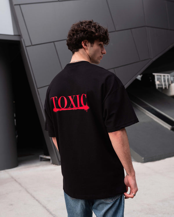 Toxic Black Oversized T-shirt